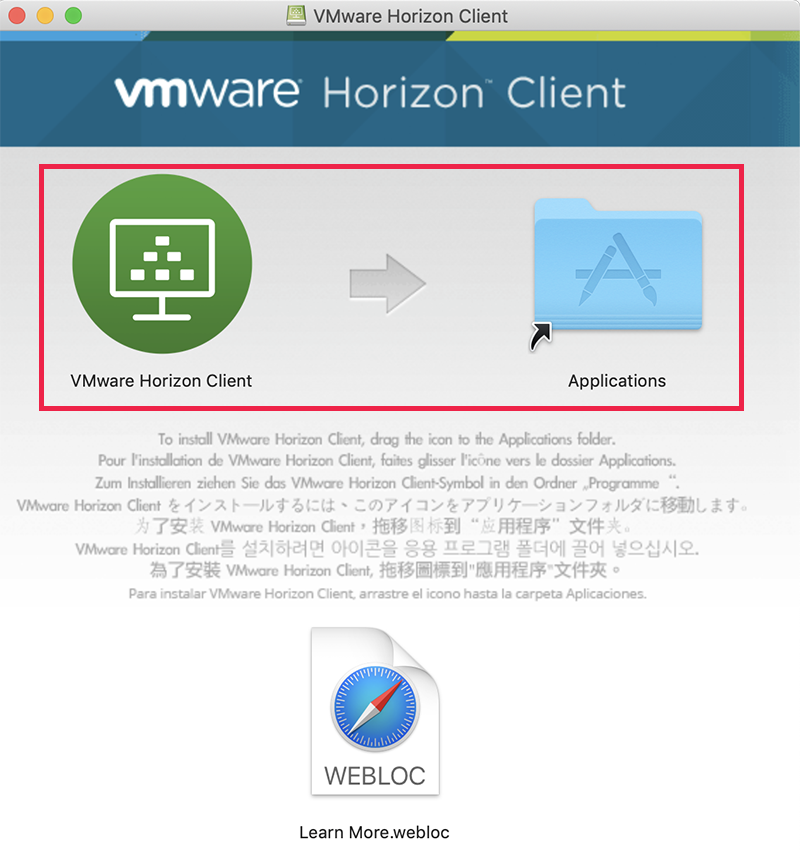 Vmware horizon for mac